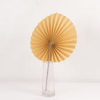 6 Pack Natural Dried Tropical Palm Leaves Paper Fans, 25" Handheld Folding Fans Boho Farmhouse Wall Table Decor - Bell Racket Store