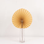 6 Pack Natural Dried Tropical Palm Leaves Paper Fans, 25" Handheld Folding Fans Boho Farmhouse Wall Table Decor - Bell Racket Store