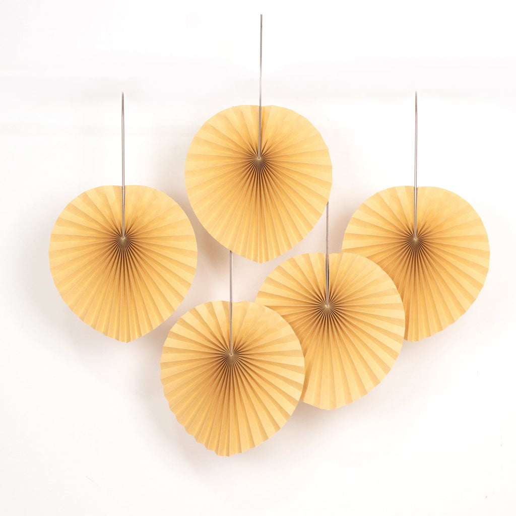 6 Pack Natural Dried Tropical Palm Leaves Paper Fans, 25" Handheld Folding Fans Boho Farmhouse Wall Table Decor - Bell Racket Store