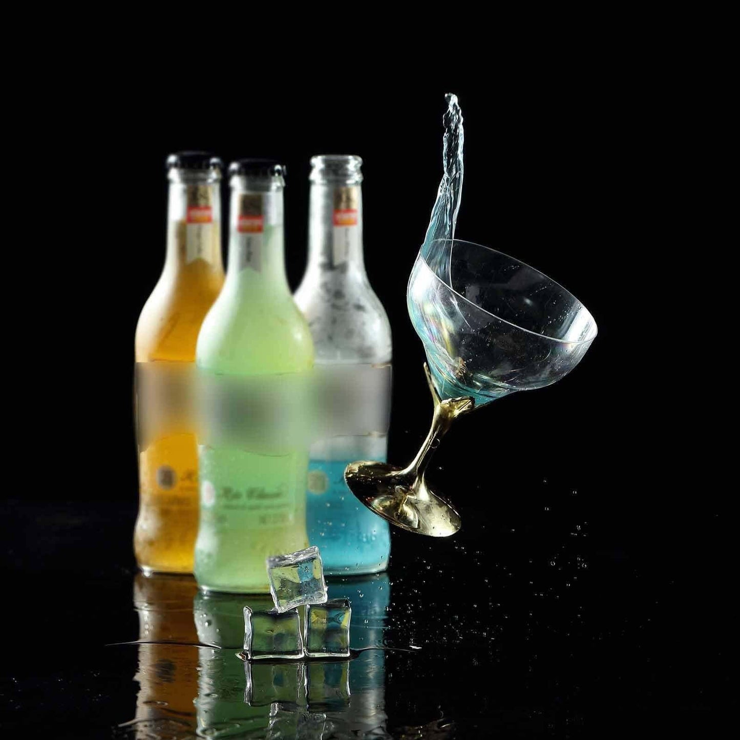 6 - Pack Plastic Champagne Glasses Gold Hard Material - Durable Disposable Goblets for Wine 5oz - NestOCart