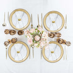 6 - Pack Plastic Cocktail Tumblers Amber Gold Transparent Crystal Cut Style - Shatterproof Highball Glasses 14oz - Bell Racket Store