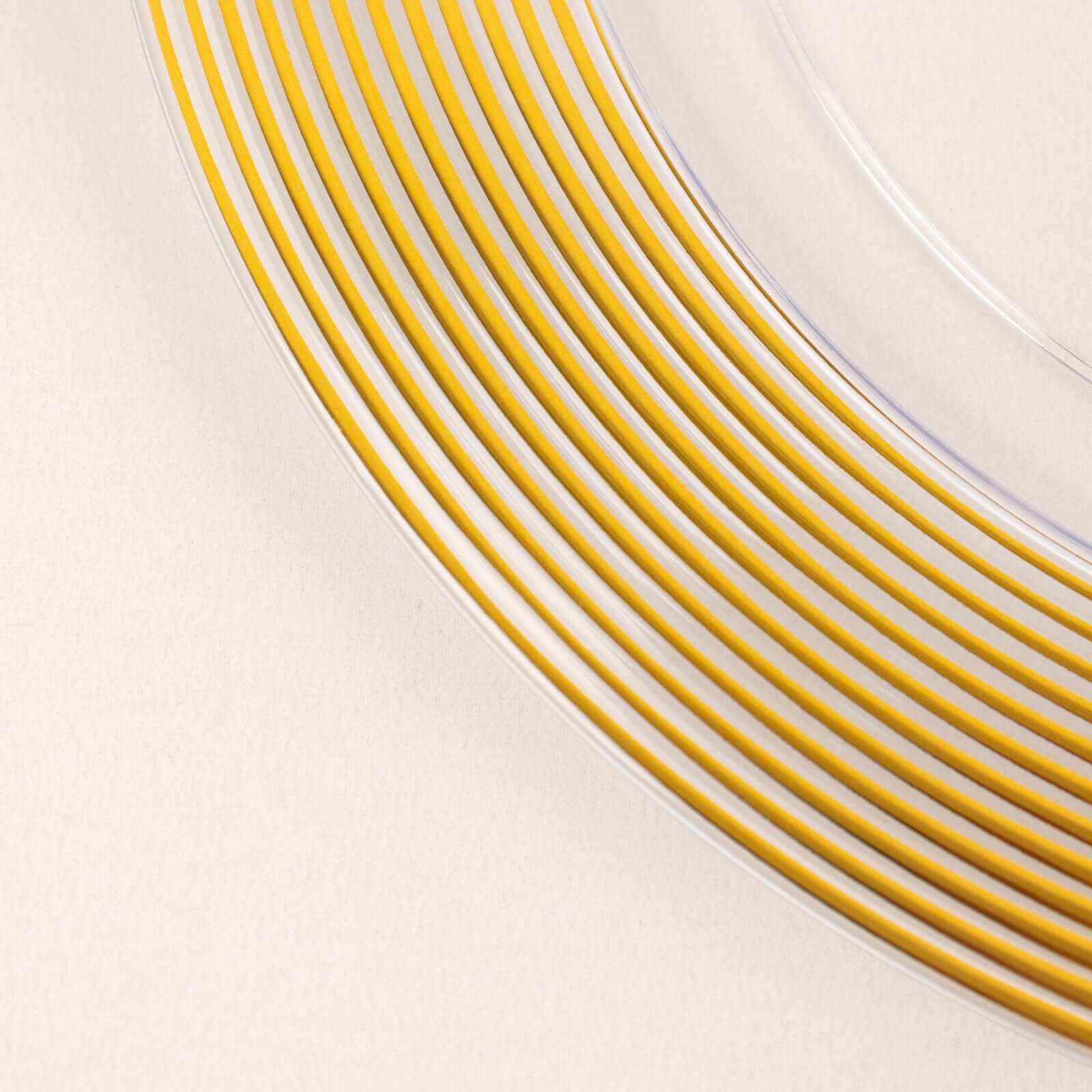 6 - Pack Plastic Round Charger Plates 13" in Clear with Gold Lined Ring Rim, Classy Dinner Serving Plates - Bell Racket Store