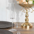 6 - Pack Plastic Wine Mimosa Goblets Clear Cylindrical Shape - Reusable Champagne Flute Glasses 9.5" Tall 6oz - Bell Racket Store