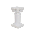 6 - Pack Resin Roman Column Pillar Pedestal Candle Holders, Greek Statue Antique White Stands Sturdy Decorative Design 2.5" - Bell Racket Store