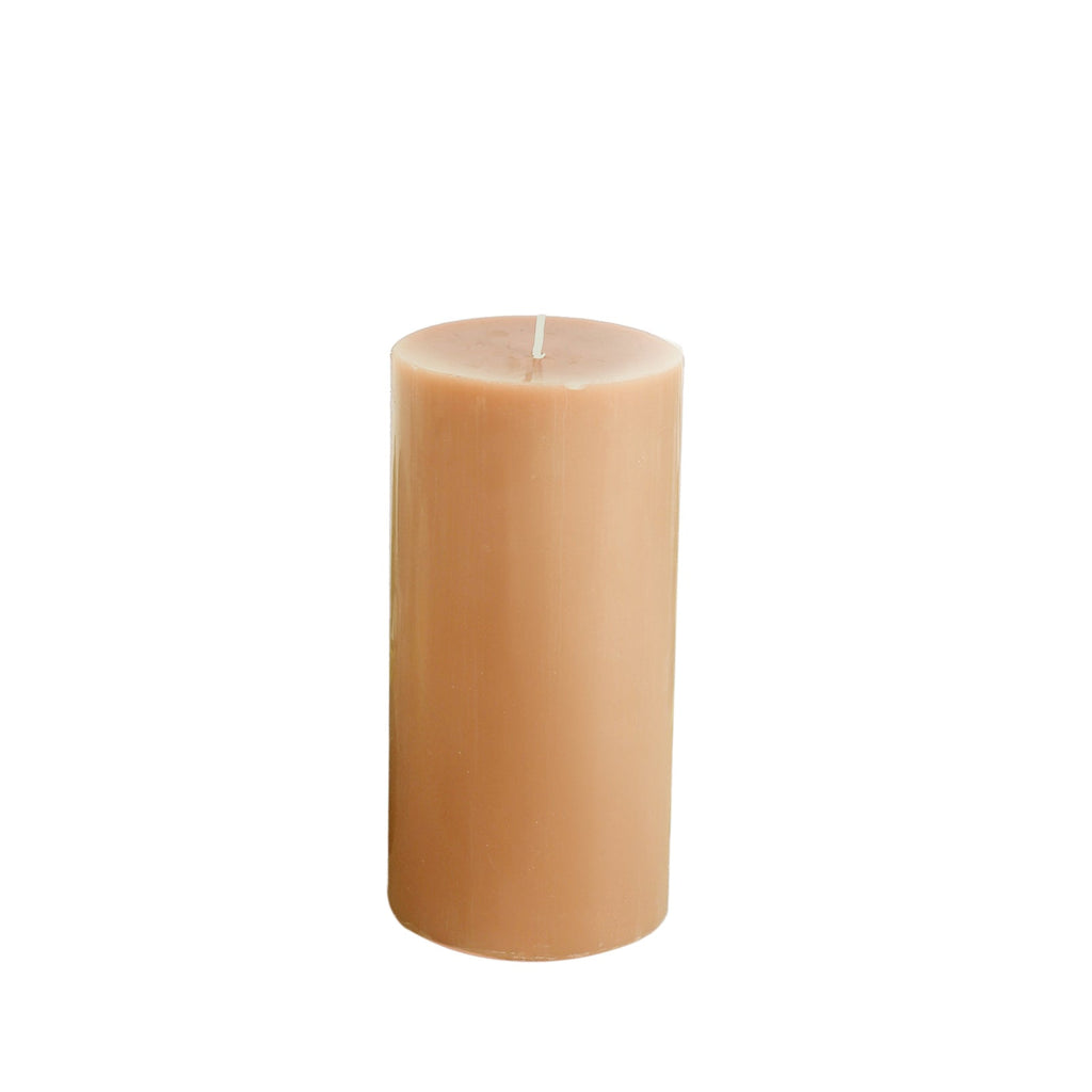 6 - Pack Unscented Dripless Pillar Candles â€“ 3"x6" Beige Paraffin Wax with Smokeless Cotton Wicks, Clean & Long - Lasting 60 - Hour Burn - Bell Racket Store