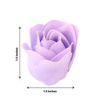 6 Pcs Lavender Lilac Scented Rose Soap Heart Shaped Party Favors With Gift Box And Ribbon - Bell Racket Store