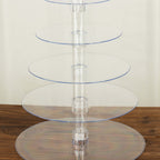 6 - Tier Acrylic Round Cupcake Stand Clear for Special Events & Catering Displays 22" - Bell Racket Store