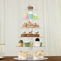 6 - Tier Acrylic Round Cupcake Stand Clear for Special Events & Catering Displays 22" - Bell Racket Store