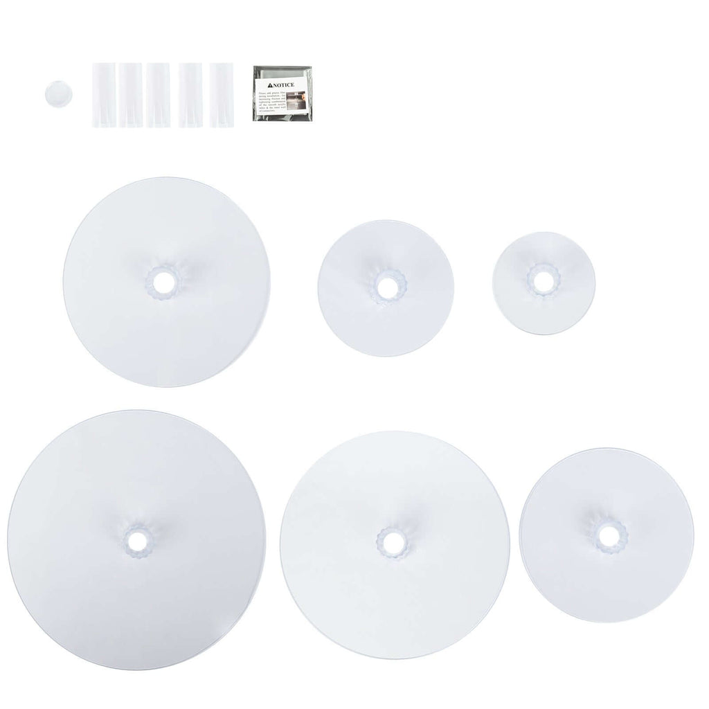 6 - Tier Acrylic Round Cupcake Stand Clear for Special Events & Catering Displays 22" - Bell Racket Store