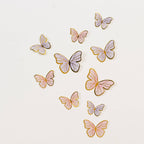 64 Pcs 3D Butterfly Cupcake Toppers with Gold Trim â€“ Elegant Cake Decorations in Pink & Purple for Parties, Anniversaries, and Events â€“ Assorted Sizes - Bell Racket Store