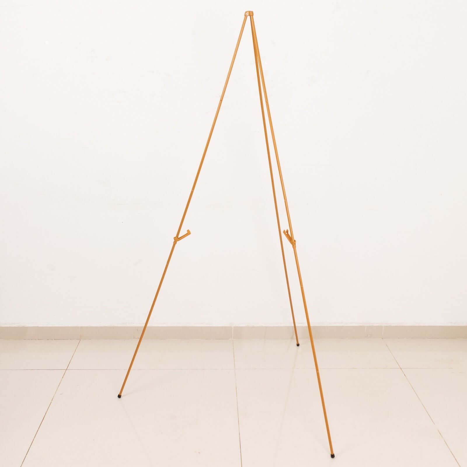 65" Gold Metal Sign Holder Easel Stand, Collapsible Tripod Stand - Bell Racket Store