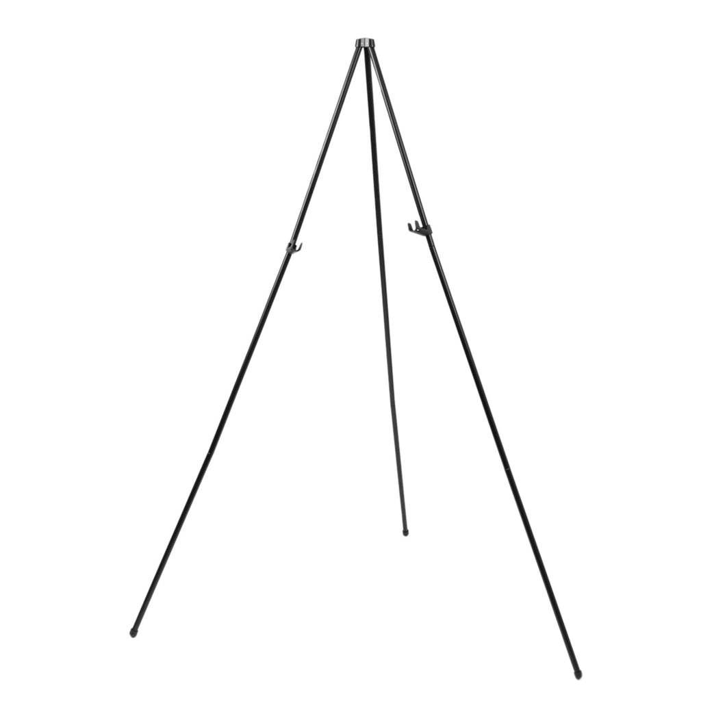 65" Heavy Duty Black Metal Easel Stand - Portable and Adjustable Tripod for Wedding Signs, Posters, and Art - Bell Racket Store