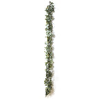 6.5ft Artificial Eucalyptus and Boxwood Garland String Lights, Warm White 20 LED Battery Operated Fairy Lights with Fake Greenery Hanging Vines - Bell Racket Store