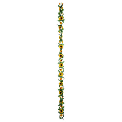 6.5ft Artificial Silk Sunflower Table Garland, Flower Vine Chain - NestOCart