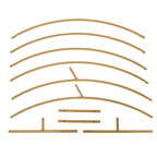 6.5ft Gold Metal Circle Wedding Arch Stand, Floral Balloon Garland Hoop, Round Backdrop Frame - Bell Racket Store