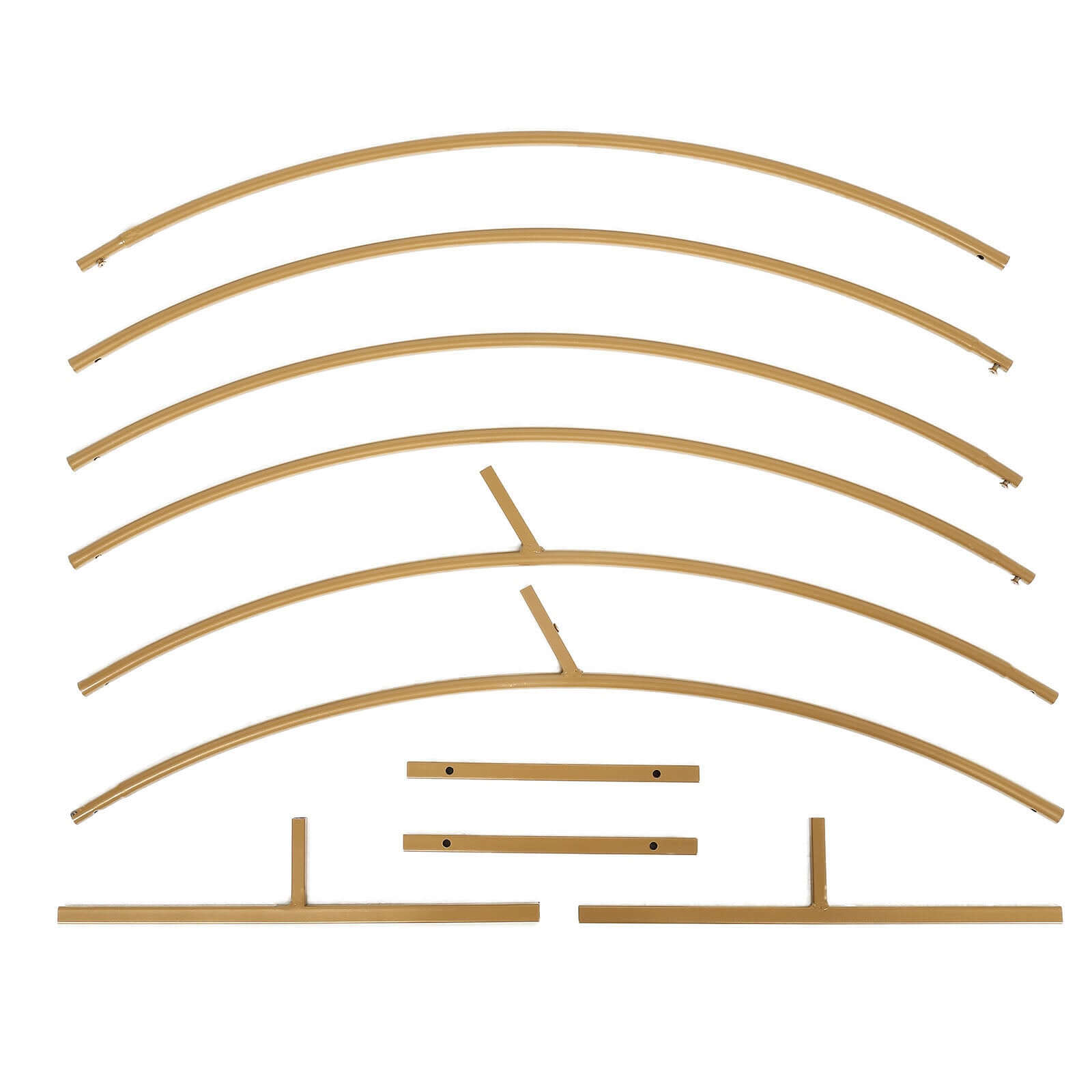 6.5ft Gold Metal Circle Wedding Arch Stand, Floral Balloon Garland Hoop, Round Backdrop Frame - Bell Racket Store