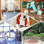 6.5ft Gold Metal Circle Wedding Arch Stand, Floral Balloon Garland Hoop, Round Backdrop Frame - Bell Racket Store