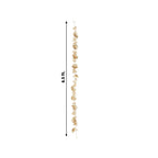 6.5ft Metallic Gold Artificial Flower Garland - Magnolia & Jasmine Hanging Vine for Table, Arch & Backdrop Decor - Bell Racket Store