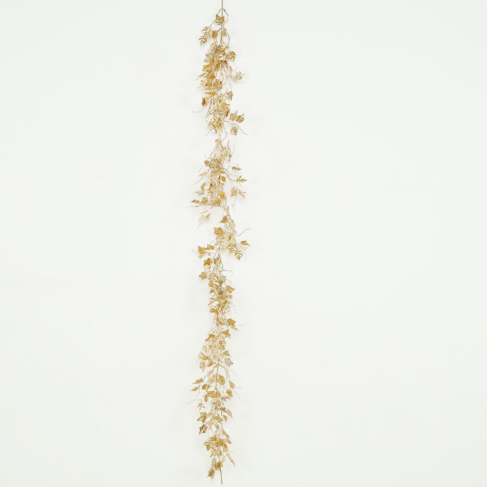 6.5ft Metallic Gold Artificial Ivy Leaves Garland - Hanging Vine for Table, Arch & Backdrop Decor - Bell Racket Store