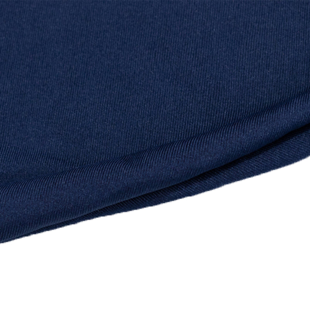 6.5ft Navy Blue Spandex Crescent Moon Chiara Backdrop Stand Cover, Custom Stretch Fitted Wedding Arch Cover - Bell Racket Store