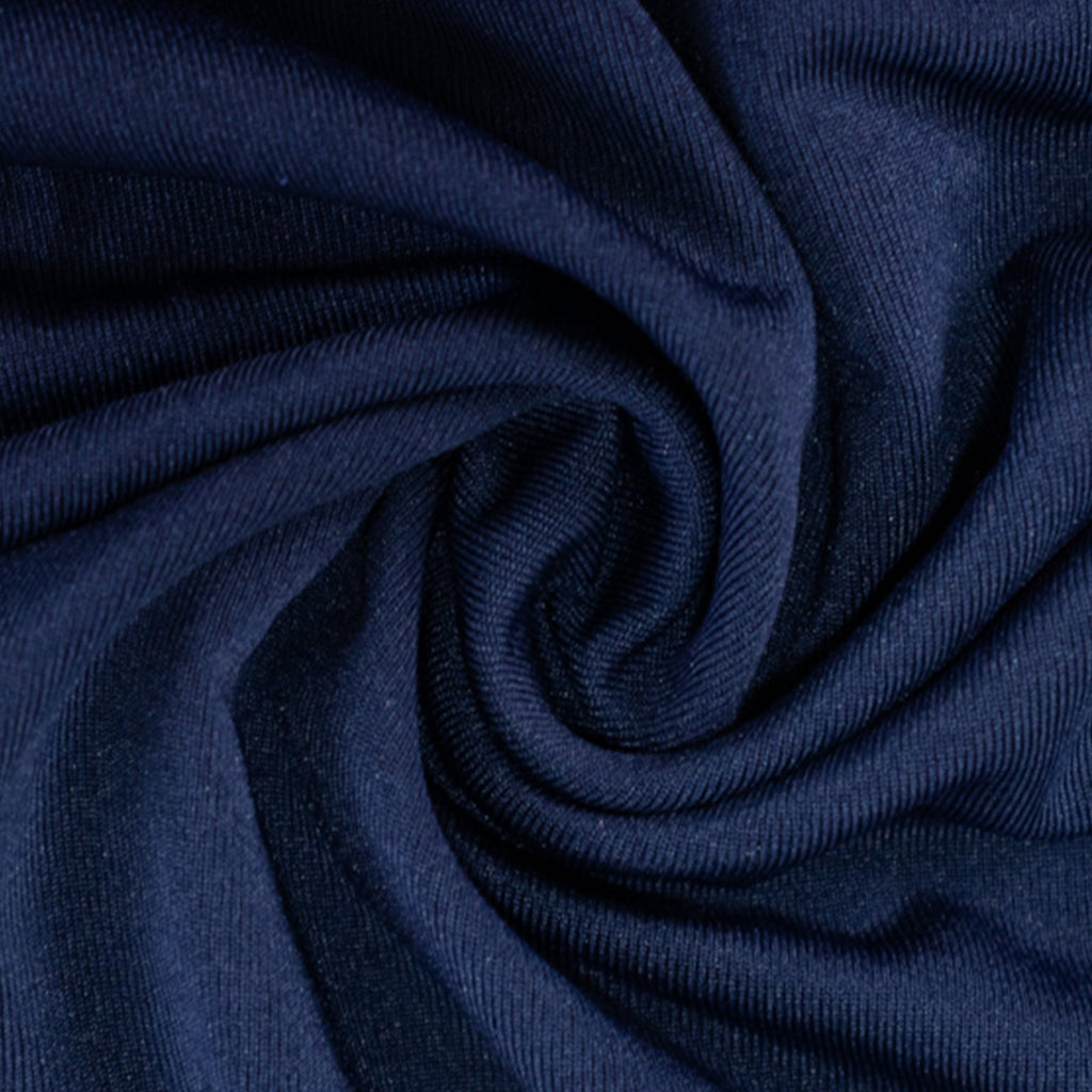 6.5ft Navy Blue Spandex Crescent Moon Chiara Backdrop Stand Cover, Custom Stretch Fitted Wedding Arch Cover - Bell Racket Store