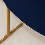 6.5ft Navy Blue Spandex Crescent Moon Chiara Backdrop Stand Cover, Custom Stretch Fitted Wedding Arch Cover - Bell Racket Store
