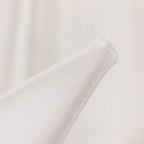 6.5ft White Spandex Crescent Moon Chiara Backdrop Stand Cover, Custom Stretch Fitted Wedding Arch Cover - Bell Racket Store