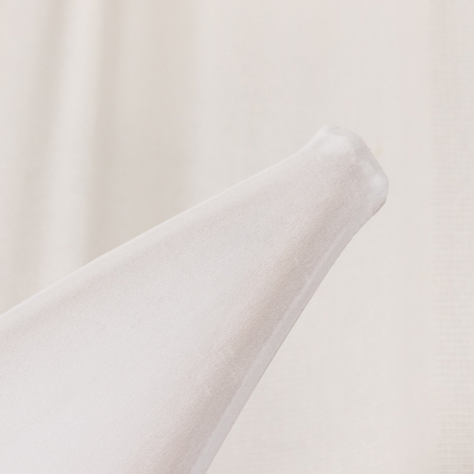 6.5ft White Spandex Crescent Moon Chiara Backdrop Stand Cover, Custom Stretch Fitted Wedding Arch Cover - Bell Racket Store