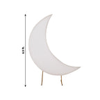 6.5ft White Spandex Crescent Moon Chiara Backdrop Stand Cover, Custom Stretch Fitted Wedding Arch Cover - Bell Racket Store