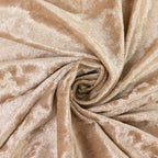 65"x5 Yards Beige Crushed Velvet Fabric Bolt, DIY Craft Fabric Roll - Bell Racket Store