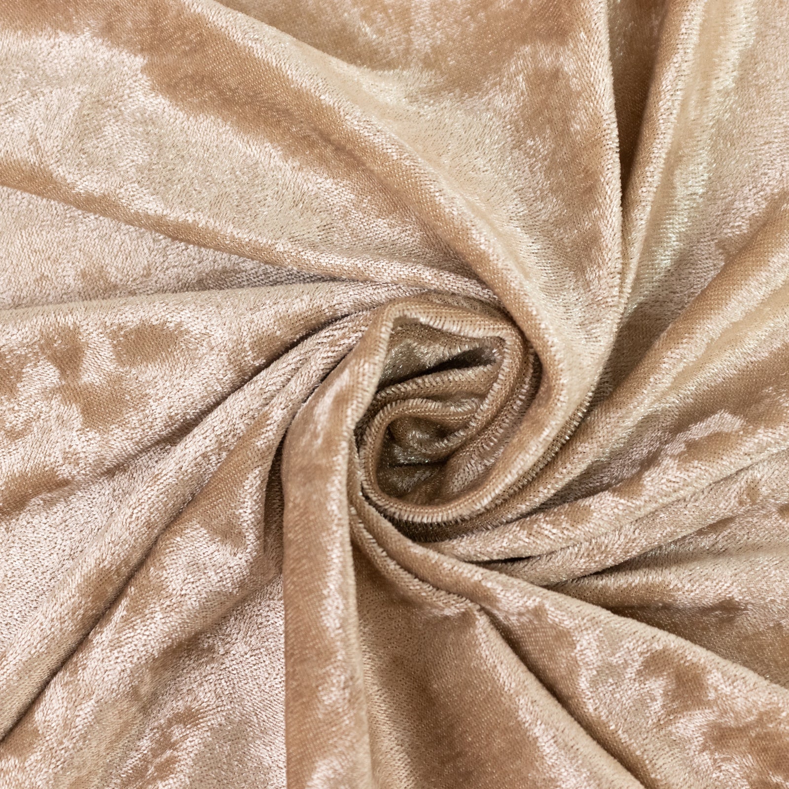 65"x5 Yards Beige Crushed Velvet Fabric Bolt, DIY Craft Fabric Roll - Bell Racket Store