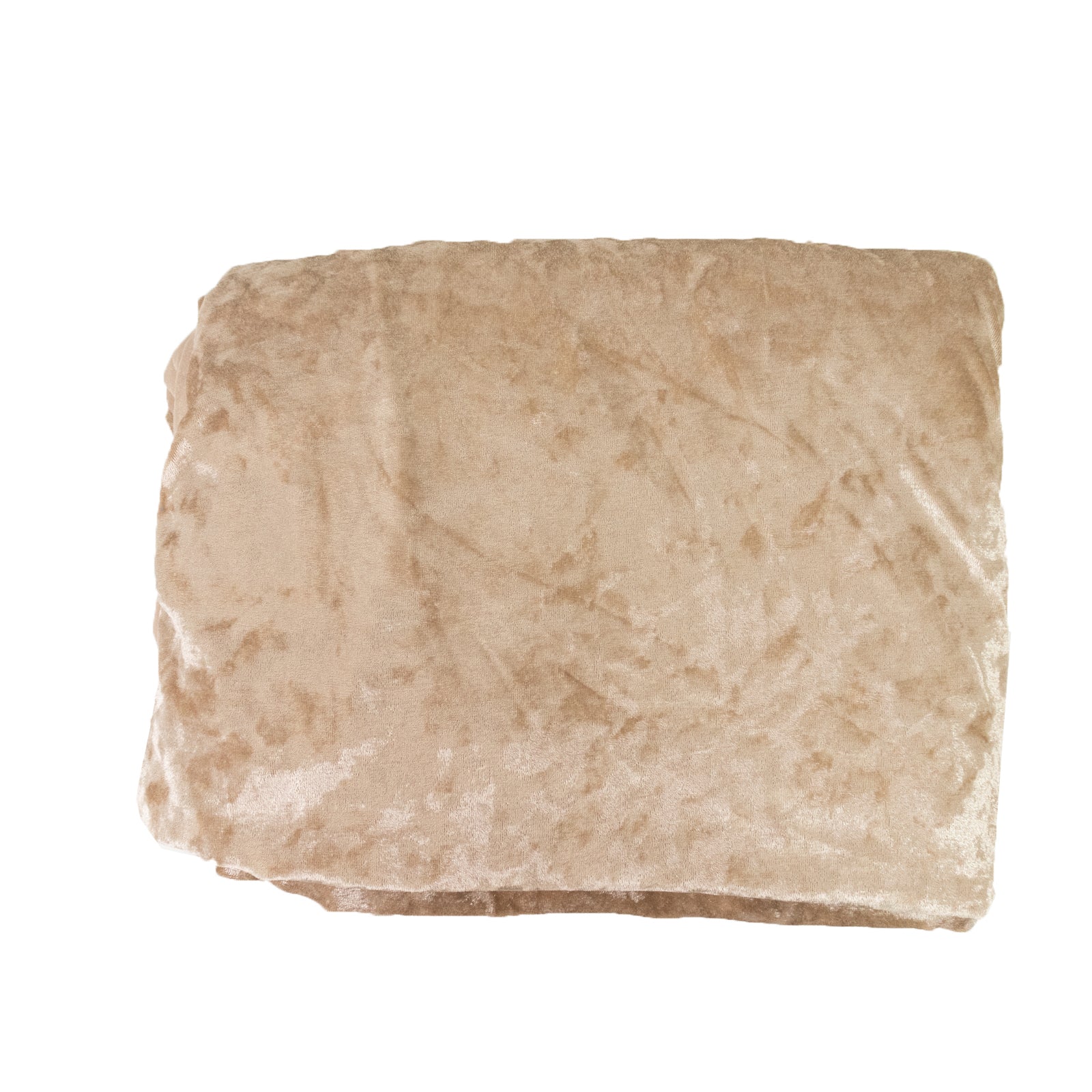 65"x5 Yards Beige Crushed Velvet Fabric Bolt, DIY Craft Fabric Roll - Bell Racket Store