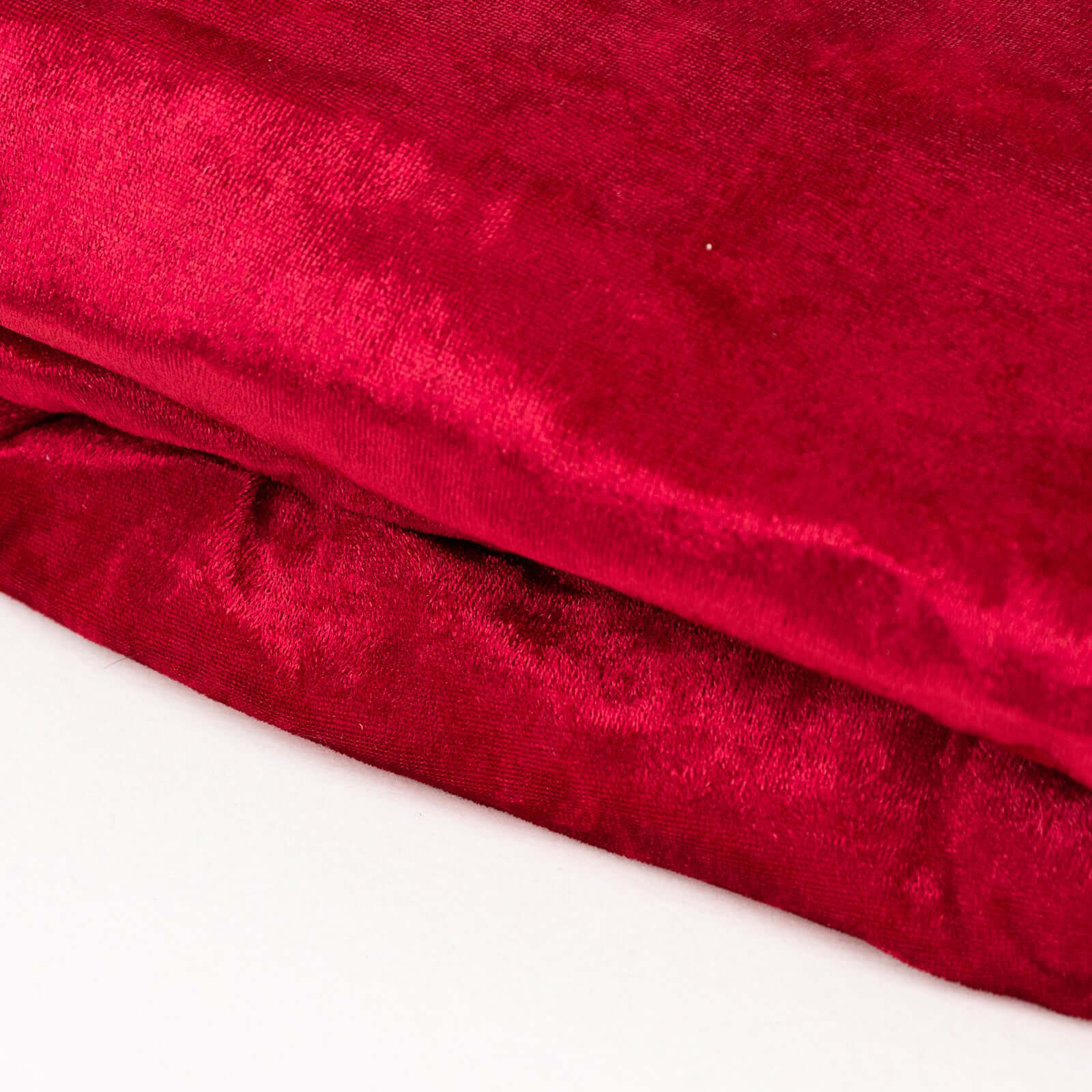 65"x5 Yards Burgundy Crushed Velvet Fabric Bolt, DIY Craft Fabric Roll