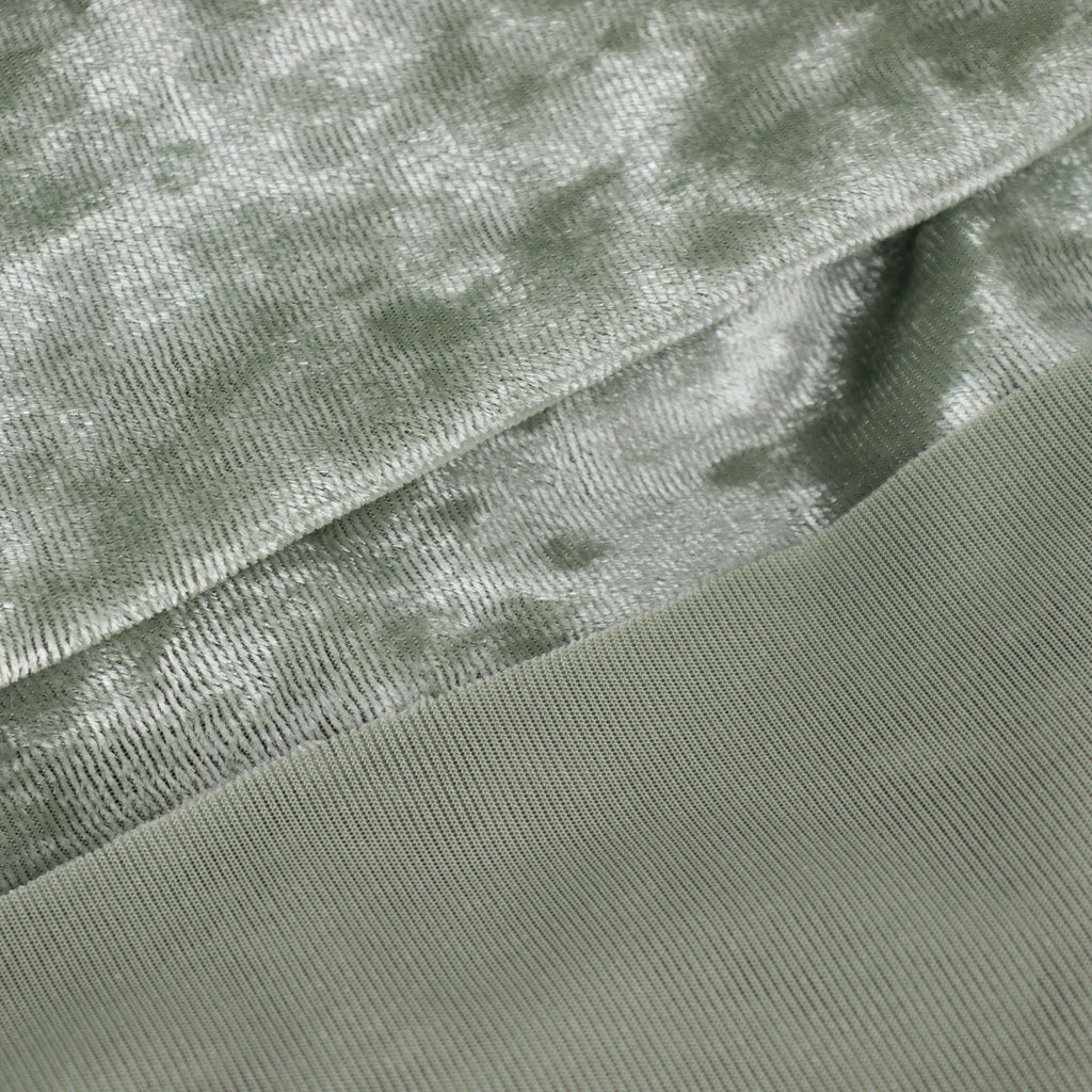 65"x5 Yards Sage Green Crushed Velvet Fabric Bolt, DIY Craft Fabric Roll - Bell Racket Store