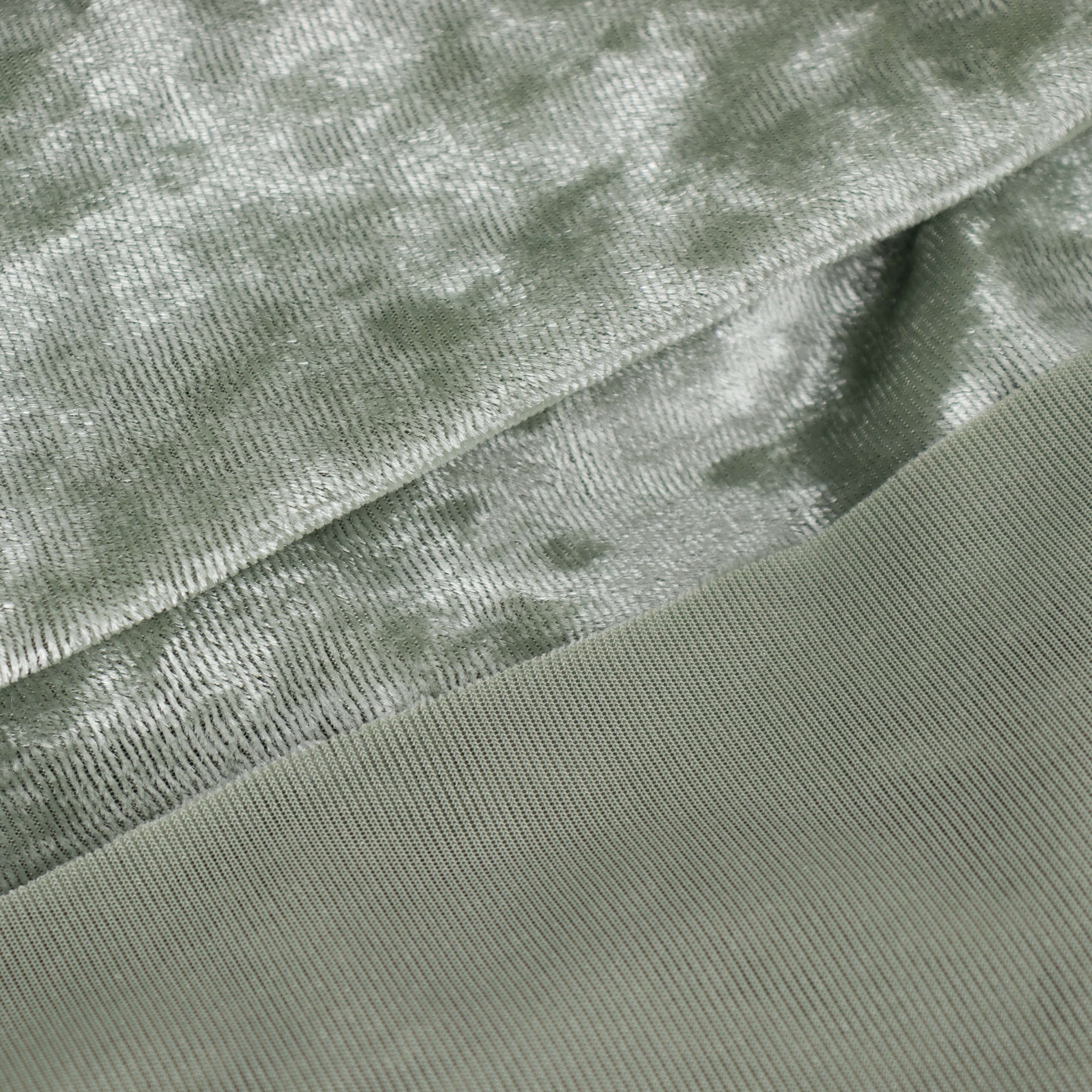 65"x5 Yards Sage Green Crushed Velvet Fabric Bolt, DIY Craft Fabric Roll - Bell Racket Store