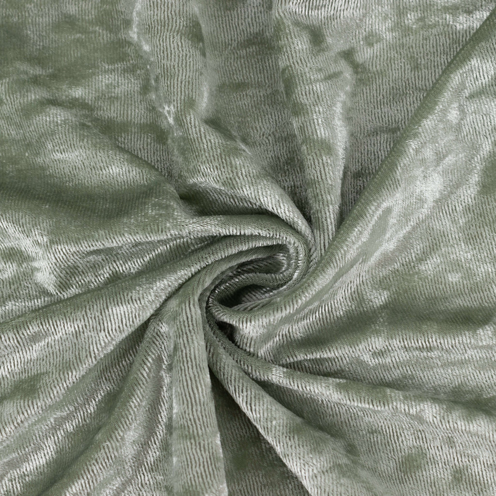 65"x5 Yards Sage Green Crushed Velvet Fabric Bolt, DIY Craft Fabric Roll - Bell Racket Store