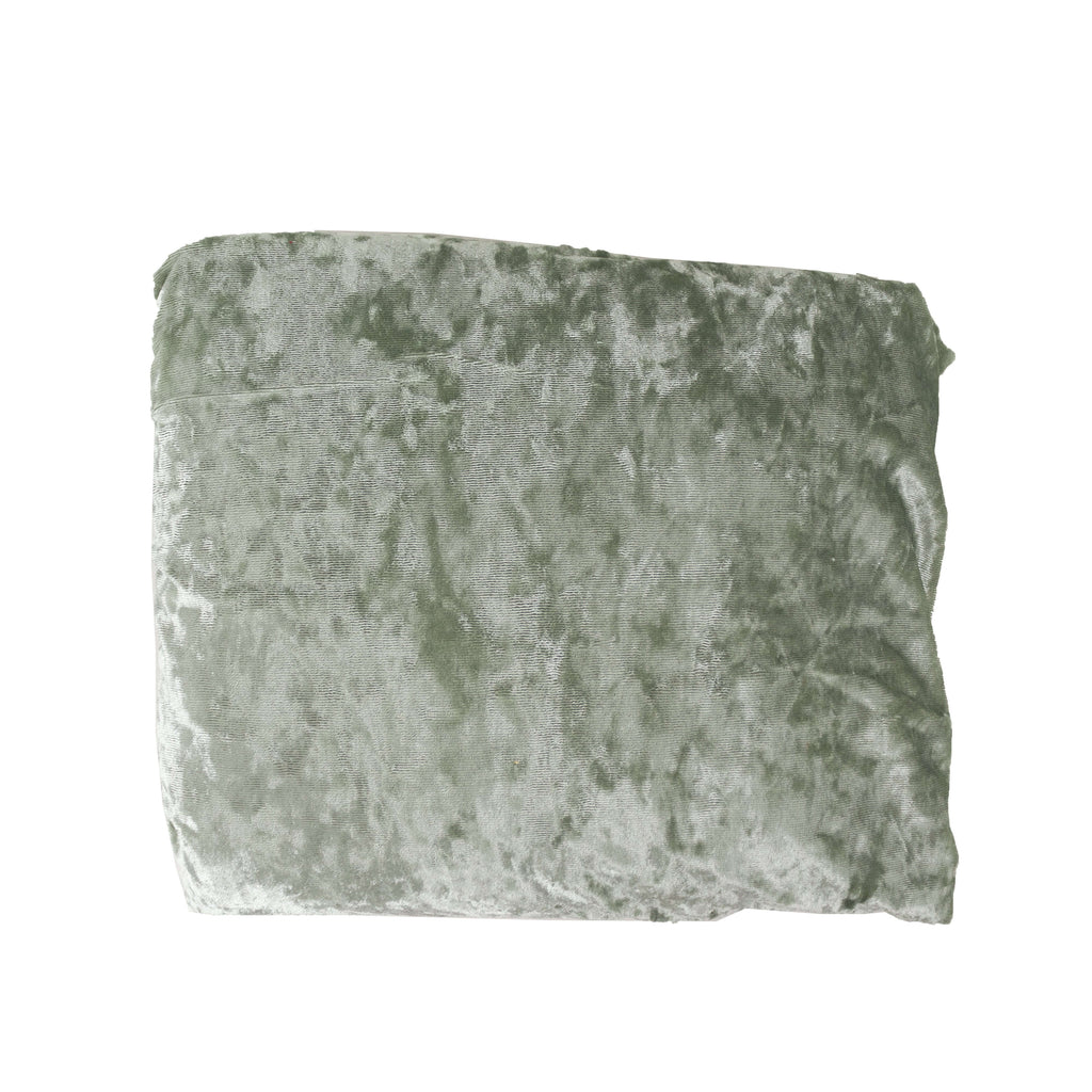 65"x5 Yards Sage Green Crushed Velvet Fabric Bolt, DIY Craft Fabric Roll - Bell Racket Store