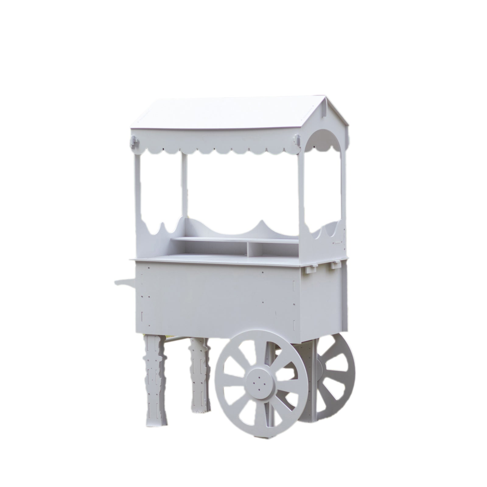 6ft Dessert Cart Display Stand with Wheels for Party Decorated Candy Cart for Birthdays Weddings - Bell Racket Store