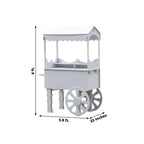 6ft Dessert Cart Display Stand with Wheels for Party Decorated Candy Cart for Birthdays Weddings - Bell Racket Store