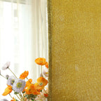 6ft Gold Shimmer Tinsel Spandex Chiara Backdrop Stand Cover For Fitted Round Top Wedding Arch - Bell Racket Store