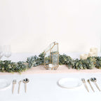 6ft Lifelike Frosted Green Artificial Eucalyptus Leaf Garland Plant, Waterproof Faux Hanging Vine - Bell Racket Store