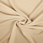 6ft Matte Beige Spandex Half Moon Chiara Backdrop Stand Cover, Custom Fitted Wedding Arch Cover - Bell Racket Store
