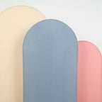 6ft Matte Dusty Blue Spandex Fitted Chiara Backdrop Stand Cover For Round Top Wedding Arch - Bell Racket Store