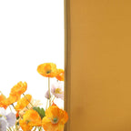 6ft Matte Gold Spandex Fitted Chiara Backdrop Stand Cover For Round Top Wedding Arch - Bell Racket Store