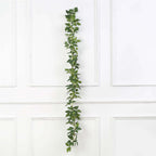 6ft Real Touch Green Artificial Silk Rose Leaf Hanging Vine, Flexible Greenery Table Garland - Bell Racket Store