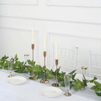 6ft Real Touch Green Artificial Silk Rose Leaf Hanging Vine, Flexible Greenery Table Garland - Bell Racket Store