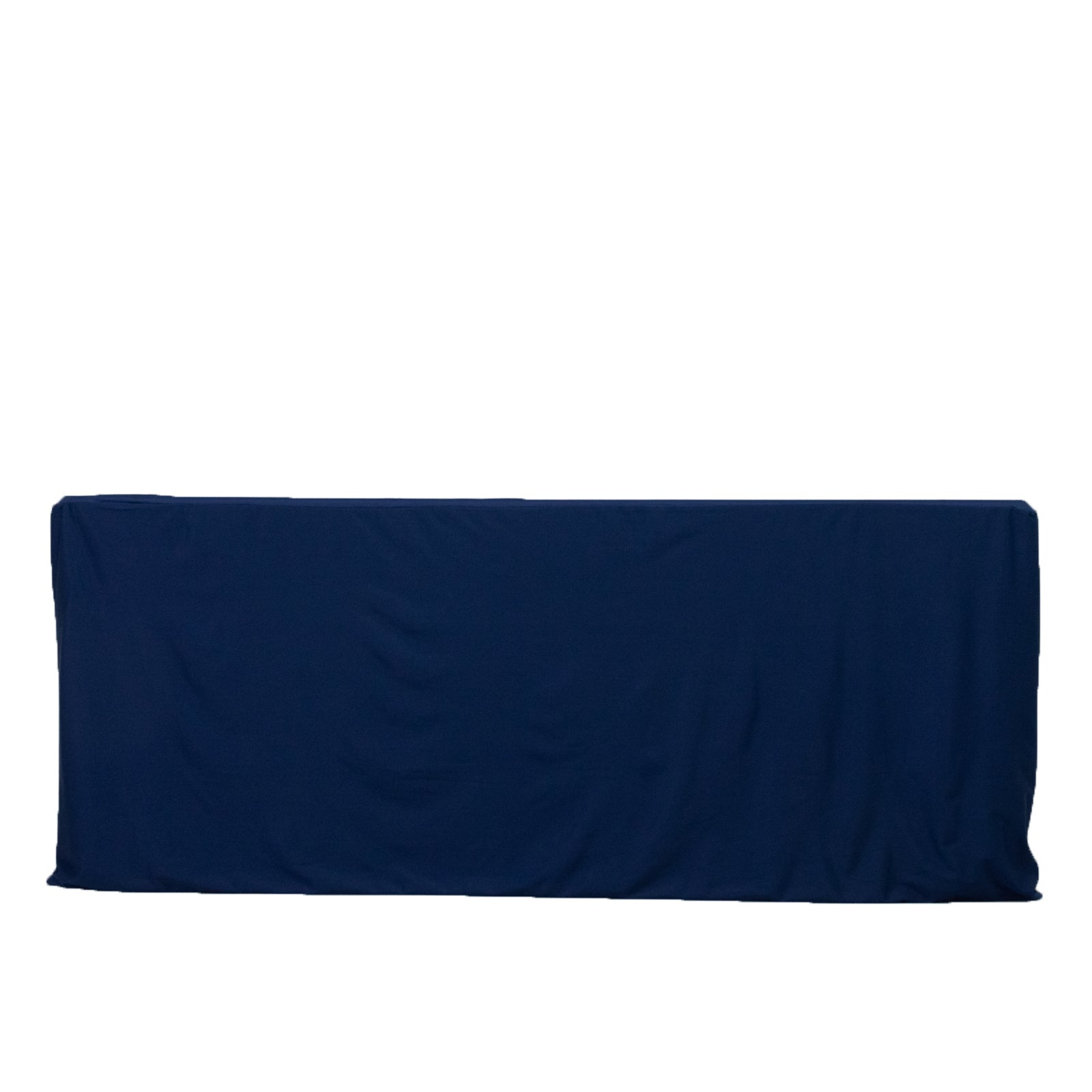 6ft Scuba Rectangular Fitted Tablecloth Navy Blue â€“ Wrinkle - Free, Stain Resistant - Bell Racket Store