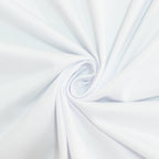 6ft Scuba Rectangular Fitted Tablecloth White â€“ Wrinkle - Free, Stain Resistant - Bell Racket Store