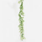 6ft White Real Touch Faux Baby Breath Hanging Flower Vines, Artificial Silk Gypsophila Table Flower Garland - Bell Racket Store