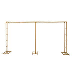 6ftx12ft Gold Rectangular Arbor - Freestanding 6' High Over the Table Stand, Backdrop Stand with Double Frame for Floral Balloon DÃ©cor - Bell Racket Store